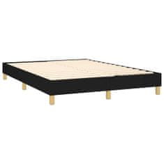 Petromila Box spring postel s matrací černá 140x200 cm textil