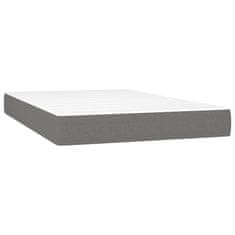 Petromila Box spring postel s matrací tmavě šedá 120x200 cm textil