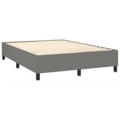Petromila Box spring postel s matrací tmavě šedá 140x200 cm textil