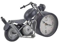 Beliani Černo-stříbrné stojící hodiny BERNO