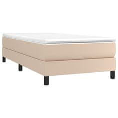 Vidaxl Box spring postel cappuccino 100 x 200 cm umělá kůže