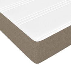 Greatstore Box spring postel s matrací taupe 80x200 cm textil