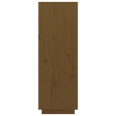 Greatstore Skříň highboard medově hnědá 60x40x116,5 cm masivní borovice