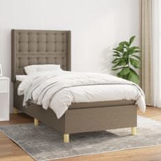 shumee Box spring postel s matrací taupe 100 x 200 cm textil