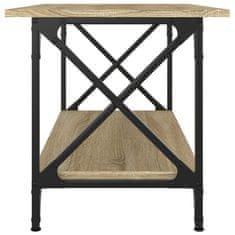 Vidaxl Konferenční stolek dub sonoma 80 x 45 x 45 cm kompozit a železo