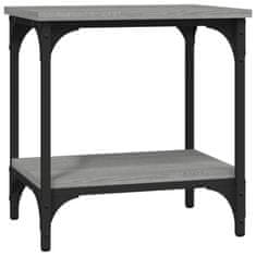 Vidaxl Odkládací stolek šedý sonoma 40 x 30 x 42 cm kompozitní dřevo