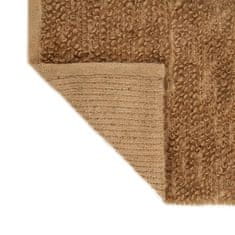 Vidaxl Ručně vyrobený smyčkový koberec 180x250 cm juta a bavlna