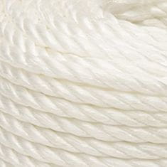 Greatstore Pracovní lano bílá 14 mm 25 m polypropylen