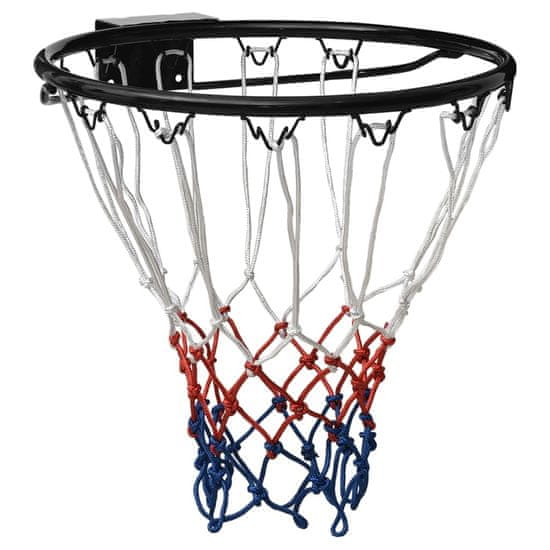 Vidaxl Basketbalová obroučka černá 39 cm ocel