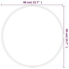 Vidaxl Nástěnné zrcadlo stříbrné Ø 40 cm kulaté