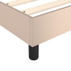 Vidaxl Box spring postel cappuccino 140 x 190 cm umělá kůže