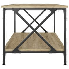 Vidaxl Konferenční stolek dub sonoma 80 x 50 x 45 cm kompozit a železo