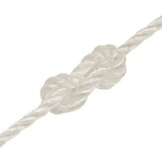 Greatstore Pracovní lano bílé 3 mm 250 m polypropylen
