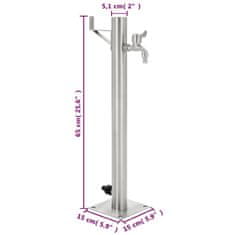 Petromila Zahradní sloupek na vodu nerezová ocel kulatý 65 cm