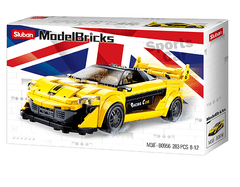 Sluban Model Bricks M38-B0956 Žlutý anglický sporťák M38-B0956