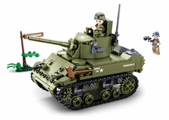 Sluban Army WW2 M38-B0856 Malý spojenecký tank M38-B0856