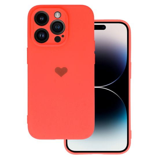 Vennus Kryt Vennus Heart Silicone pro Apple iPhone 13 Pro , design 1 , barva korálová