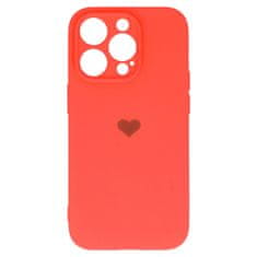 Vennus Kryt Vennus Heart Silicone pro Apple iPhone 14 Pro Max , design 1 , barva korálová