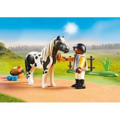 Playmobil Poník Lewitzer , Jezdecký dvůr, 22 dílků | 70515