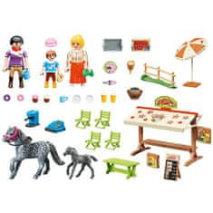 Playmobil Pony kavárna , Jezdecký dvůr, 77 dílků |70519