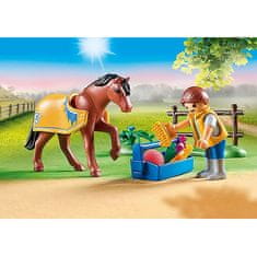 Playmobil Německý jezdecký poník Playmobl, Jezdecký dvůr, 25 dílků |70523