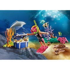 Playmobil Potápěčka s pokladem , Prázdniny, 38 dílků | 70678