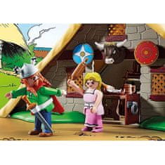 Playmobil Majestatixova chata , chata, náčelník a jeho žena, dva druidi | 110 dílků | 70932