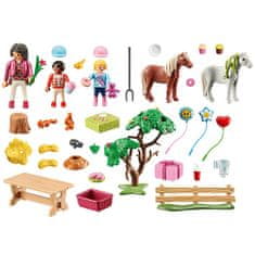 Playmobil Narozeninová oslava na farmě , Jezdecký dvůr, 81 dílků | 70997