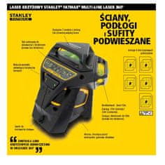 Stanley STANLEY LINE LASER 360x3 ZELENÝ