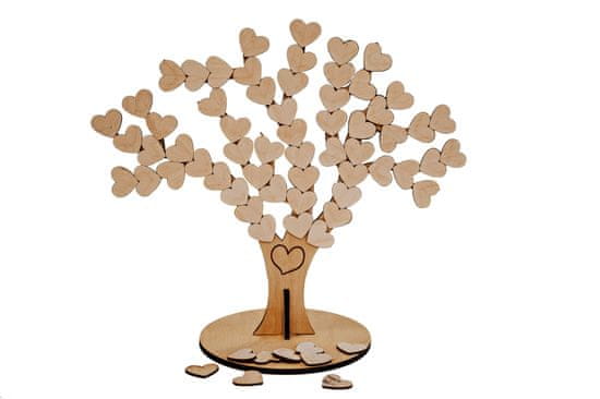 Woodener.com Svatební kniha hostů - strom života