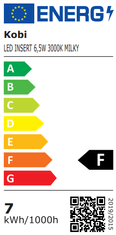 Kobi Vložka pro LED svítidla INSERT Milky 6,5W 600lm 3000K