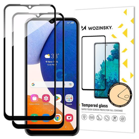 WOZINSKY 2x Wozinsky ochranné tvrzené sklo pro Samsung Galaxy A14 5G - Černá KP24384