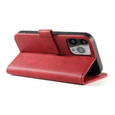 OEM Magnet Case elegantní knížkové pouzdro na iPhone 15 PLUS 6.7" Red