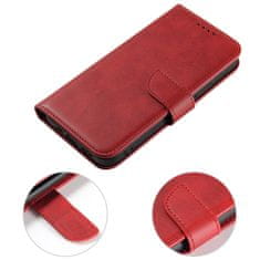 OEM Magnet Case elegantní knížkové pouzdro na iPhone 15 PLUS 6.7" Red