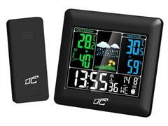 LTC Meteostanice LTC STP06C s barevným displejem, černá