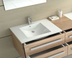 BPS-koupelny Zápustné keramické umyvadlo REA DAFNE 76x46,5 cm bílé