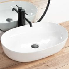 BPS-koupelny Keramické umyvadlo na desku REA CLEO 60,5x41 cm bílé