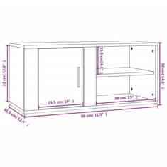 Vidaxl TV skříňky 2 ks černé 80 x 31,5 x 36 cm kompozitní dřevo