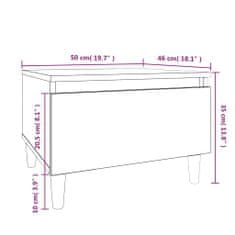 Vidaxl Odkládací stolky 2 ks dub sonoma 50x46x35 cm kompozitní dřevo