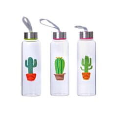 LÁHEV SKLENĚNÁ S UZÁVĚREM CACTUS 390ML 3