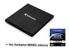 Verbatim Blu-ray Externí mechanika, USB 3.0, černá,