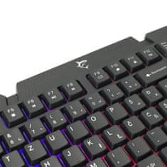 White Shark herní membránová klávesnice GK-2105 DAKOTA, US layout,černá