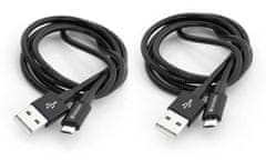 Verbatim Micro USB kabel 100cm + 100cm, SYNC + CHARGE černý