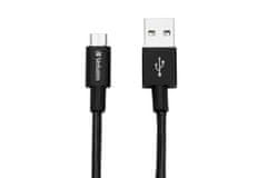 Verbatim Micro USB kabel 30cm, SYNC + CHARGE černý