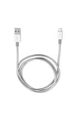 Verbatim Micro USB kabel 100cm, SYNC + CHARGE stříbrný