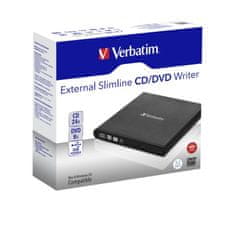 Verbatim DVD/CD Externí mechanika, USB 2.0, černá,