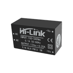 Hi-Link Napájecí zdroj 240V / 12V 250mA HLK-PM12 verze pro tisk