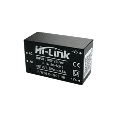 Hi-Link Napájecí zdroj 240V / 5V 600mA HLK-PM01 verze pro tisk