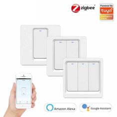 Moes Spínač světla 1obw. Zigbee Tuya Sonoff L+N