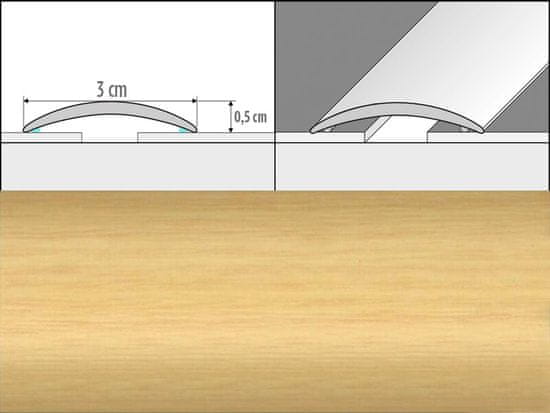 Effector Přechodové lišty A03 - SAMOLEPÍCÍ šířka 3 x výška 0,5 x délka 93 cm - javor